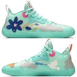 NWB Adidas Men SZ 18 Harden Vol. 5 Futurenatural Clear Mint Crew Yellow Shoes